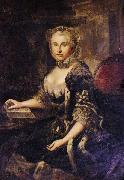 Johann Georg Ziesenis Portrait of Augusta Hanover oil on canvas